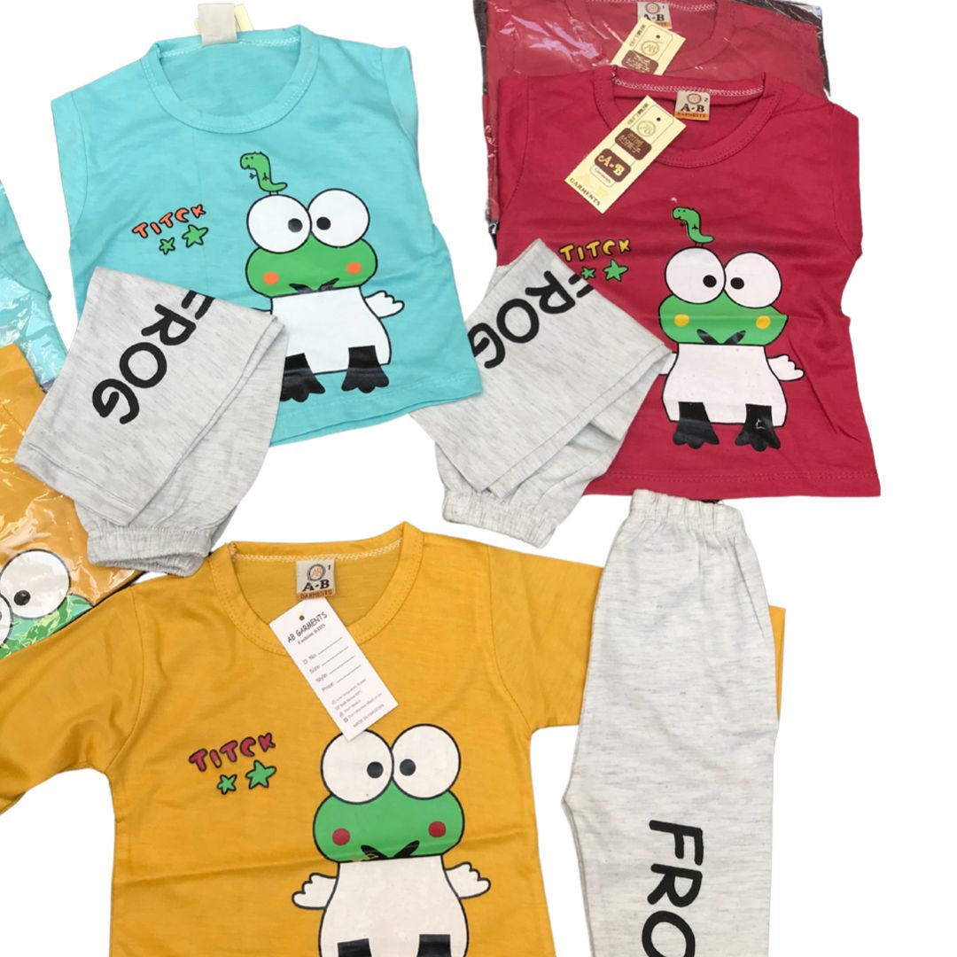Imported summer cotton suit for baby Boys of 1 year (available in 3 color)