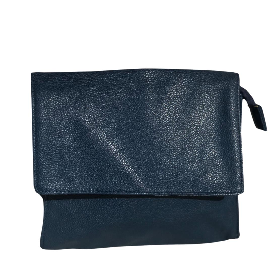 Classic Blue leather bag / vanity bag / cross bag