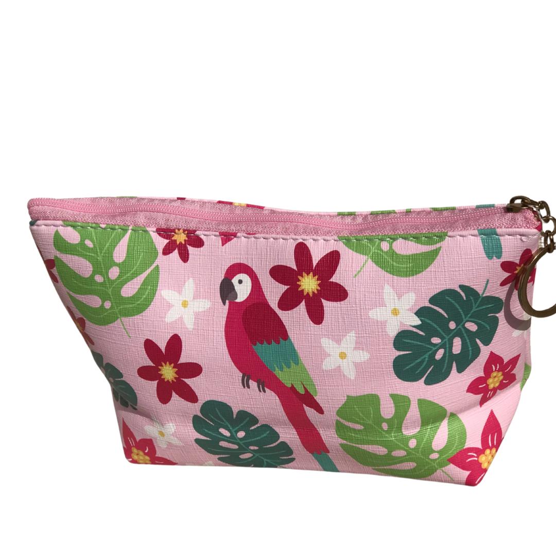 Cute Pink Floral vanity bag
