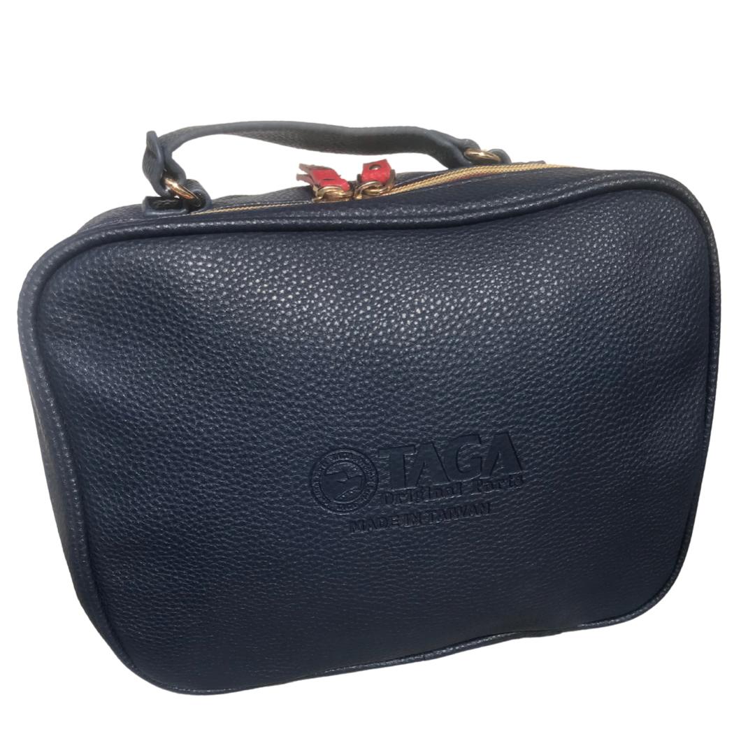 High quality solid color leather bag