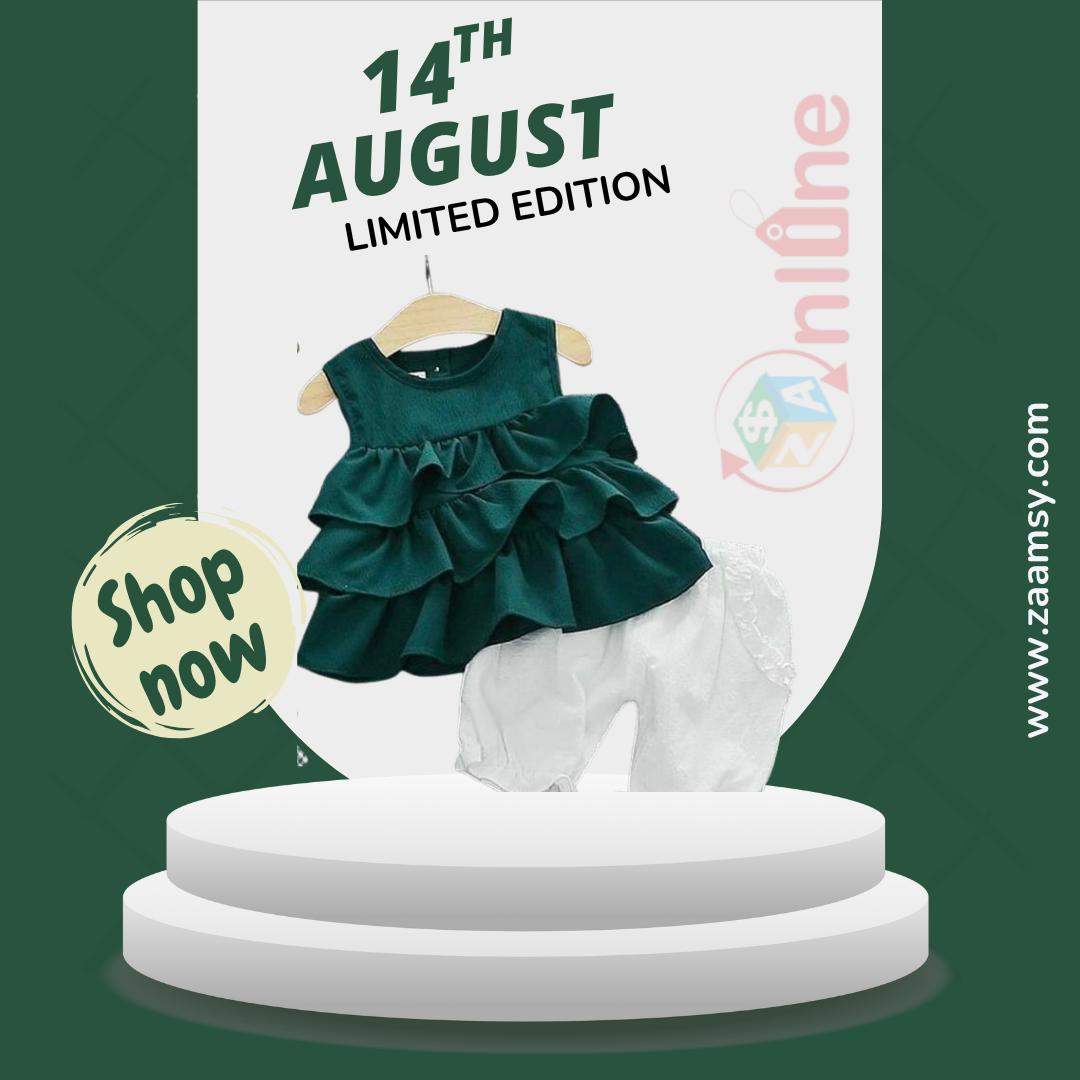 Beautiful baby girl frill Frock