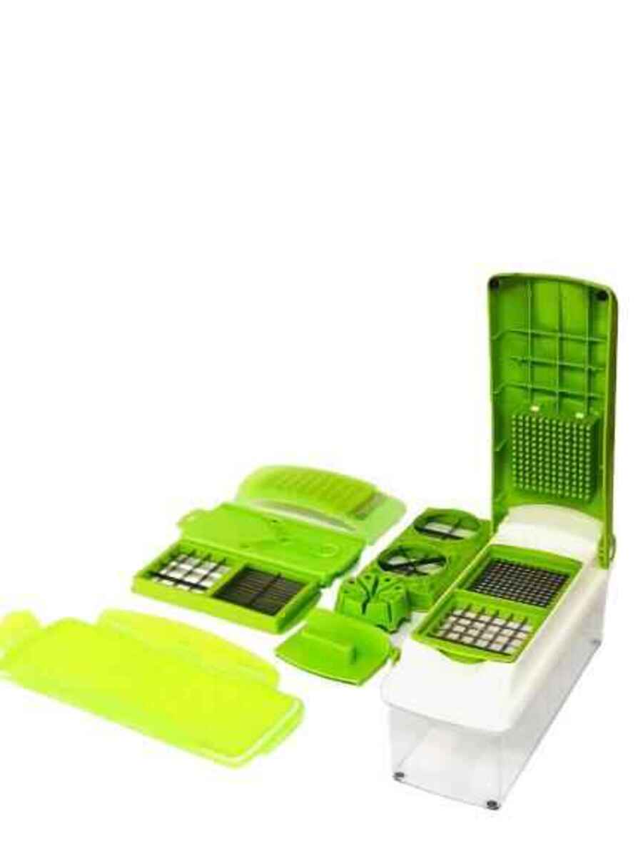 10 in 1 Hand Held Manual Food Chopper, Hand Push Food Chopper, Vegetables Chopper, Manual Push Food Vegetable Blender Chopper Hand Held Pushing Slicer Mincer, Fryer