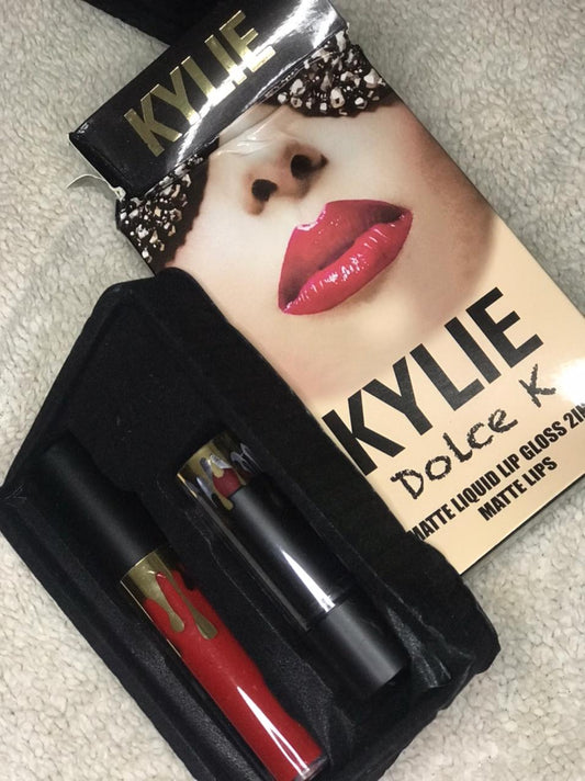 KYLIE King K Matte liquid lipgloss with lipstick