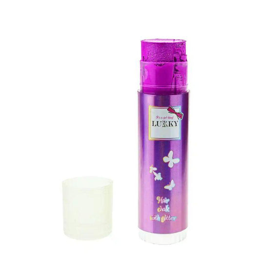 Hair chalk with glitter
