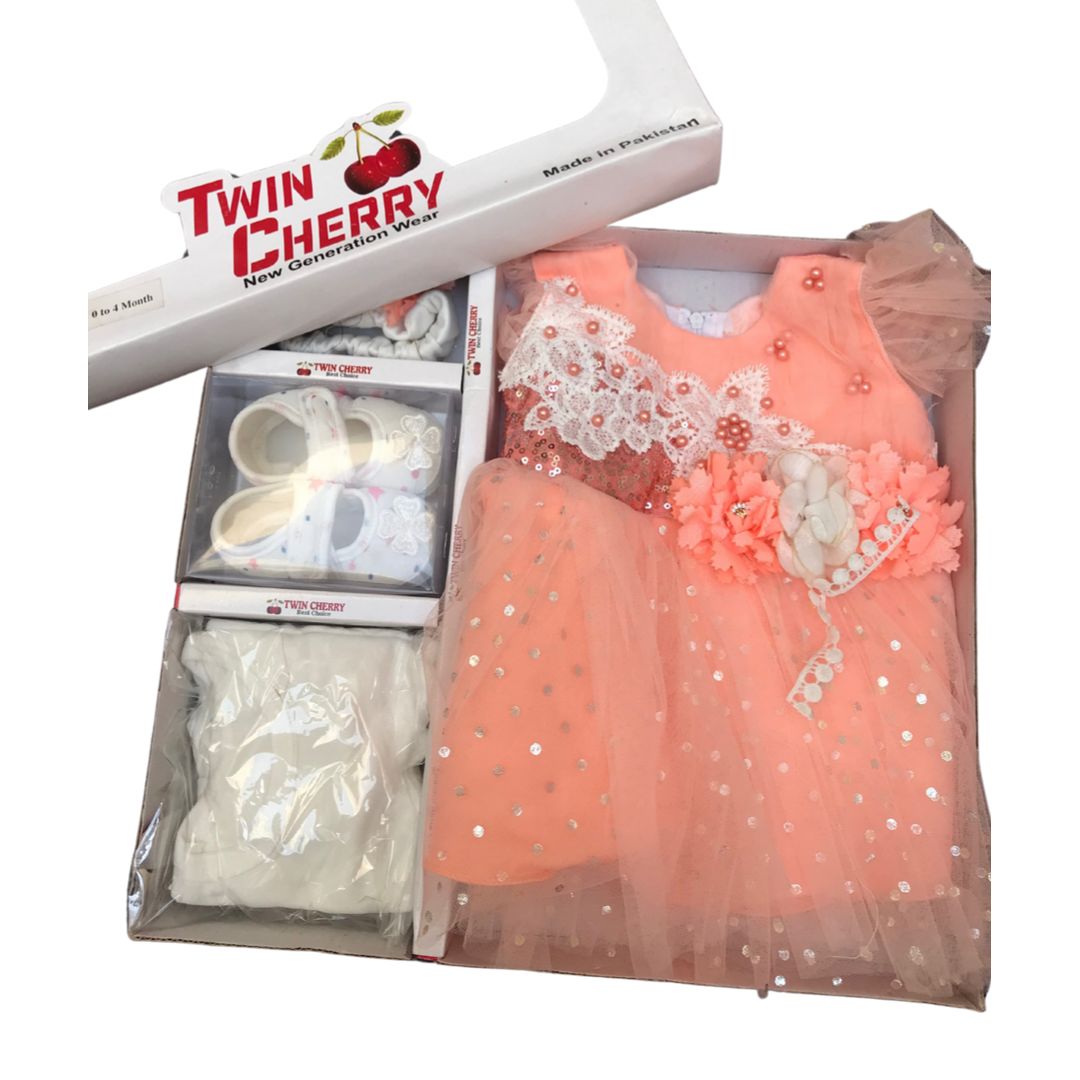 5pcs New born Gift set/ Baby girl Frocks