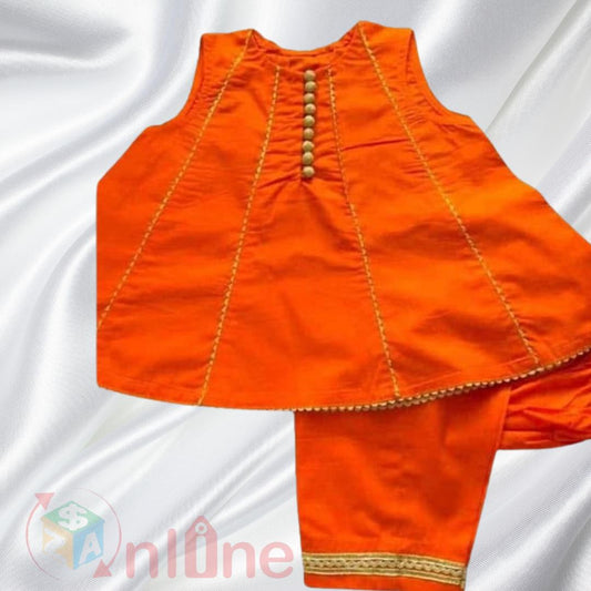 Stylish and Elegant panel frock for baby girl with gotta Patti premium cotton stuff sizes available for 1-5year
