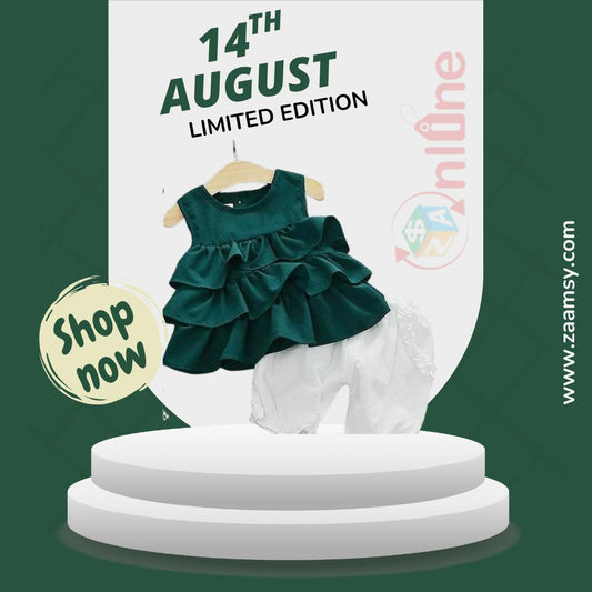 Beautiful baby girl frill Frock
