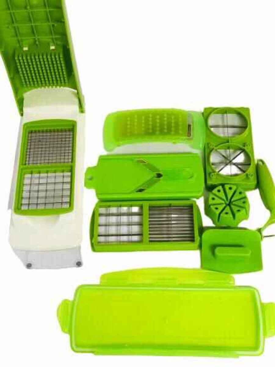 10 in 1 Hand Held Manual Food Chopper, Hand Push Food Chopper, Vegetables Chopper, Manual Push Food Vegetable Blender Chopper Hand Held Pushing Slicer Mincer, Fryer