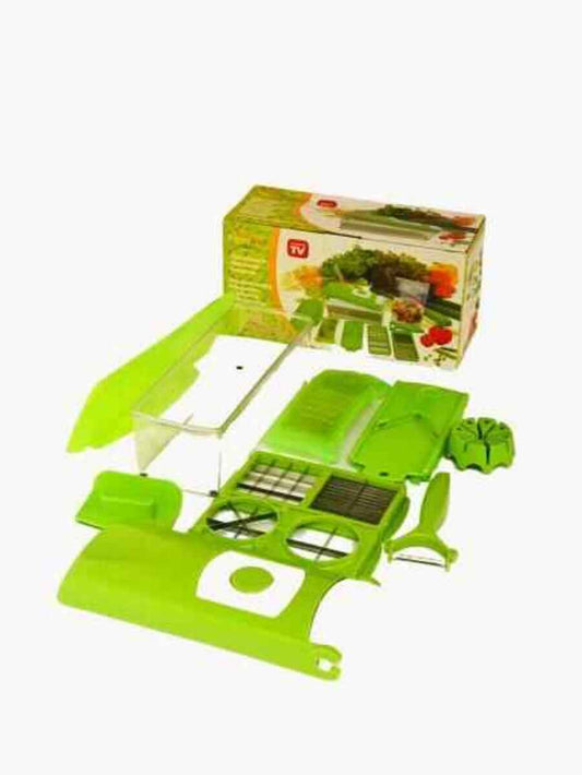 10 in 1 Hand Held Manual Food Chopper, Hand Push Food Chopper, Vegetables Chopper, Manual Push Food Vegetable Blender Chopper Hand Held Pushing Slicer Mincer, Fryer
