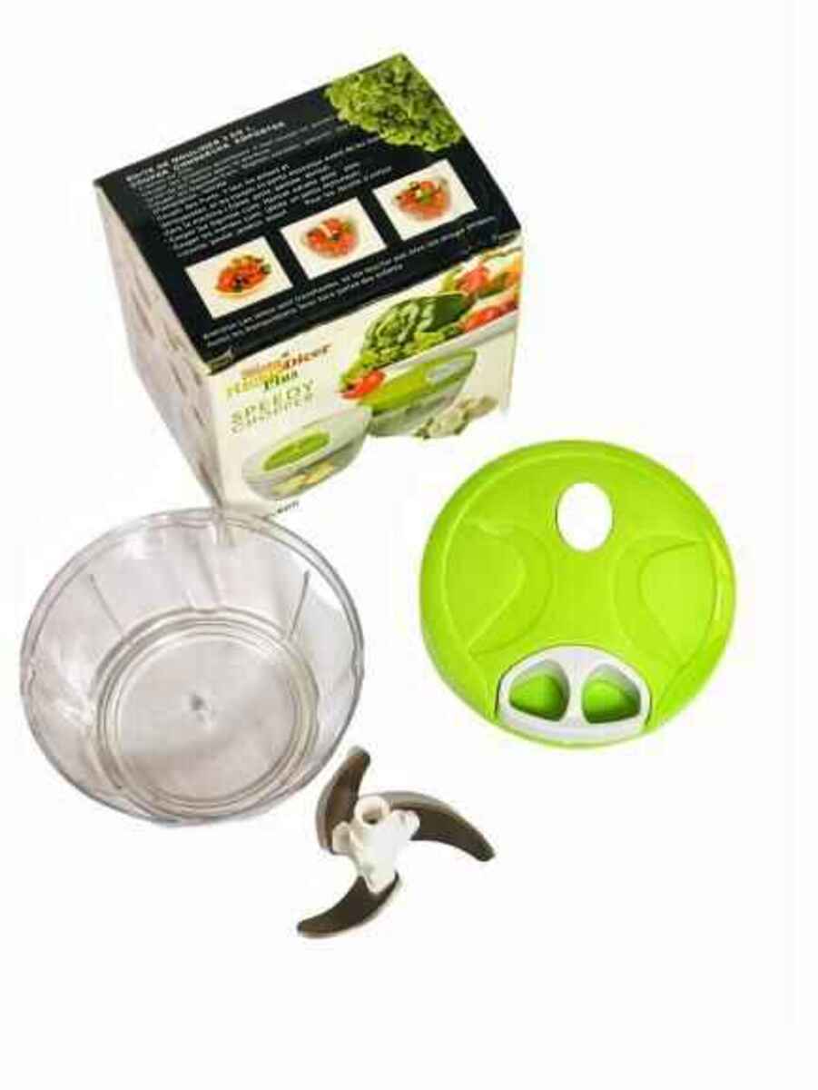 Techmanistan Hand Held Manual Food Chopper, Hand Pull Food Chopper, Vegetables Chopper, Manual Pull Rope Food Vegetable Blender Chopper Hand Held Pulling Slicer Mincer, Fryer