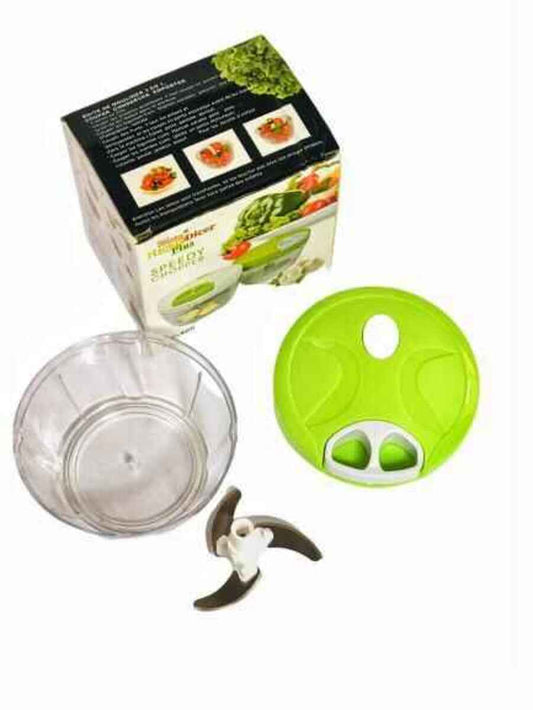 Techmanistan Hand Held Manual Food Chopper, Hand Pull Food Chopper, Vegetables Chopper, Manual Pull Rope Food Vegetable Blender Chopper Hand Held Pulling Slicer Mincer, Fryer