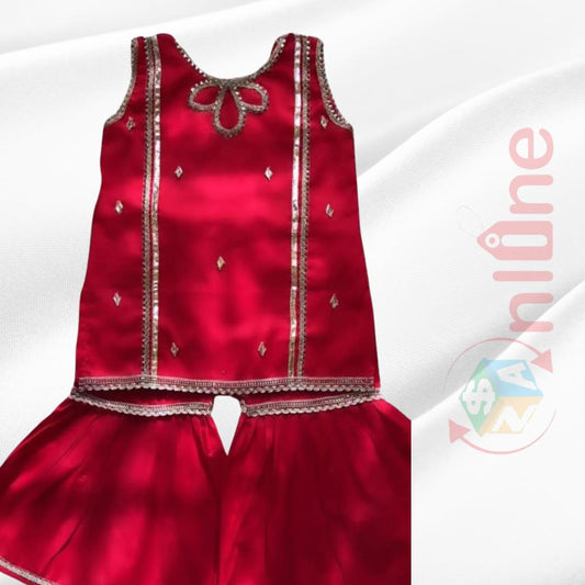 Stylish gharara kurti with gotta work Festive collection