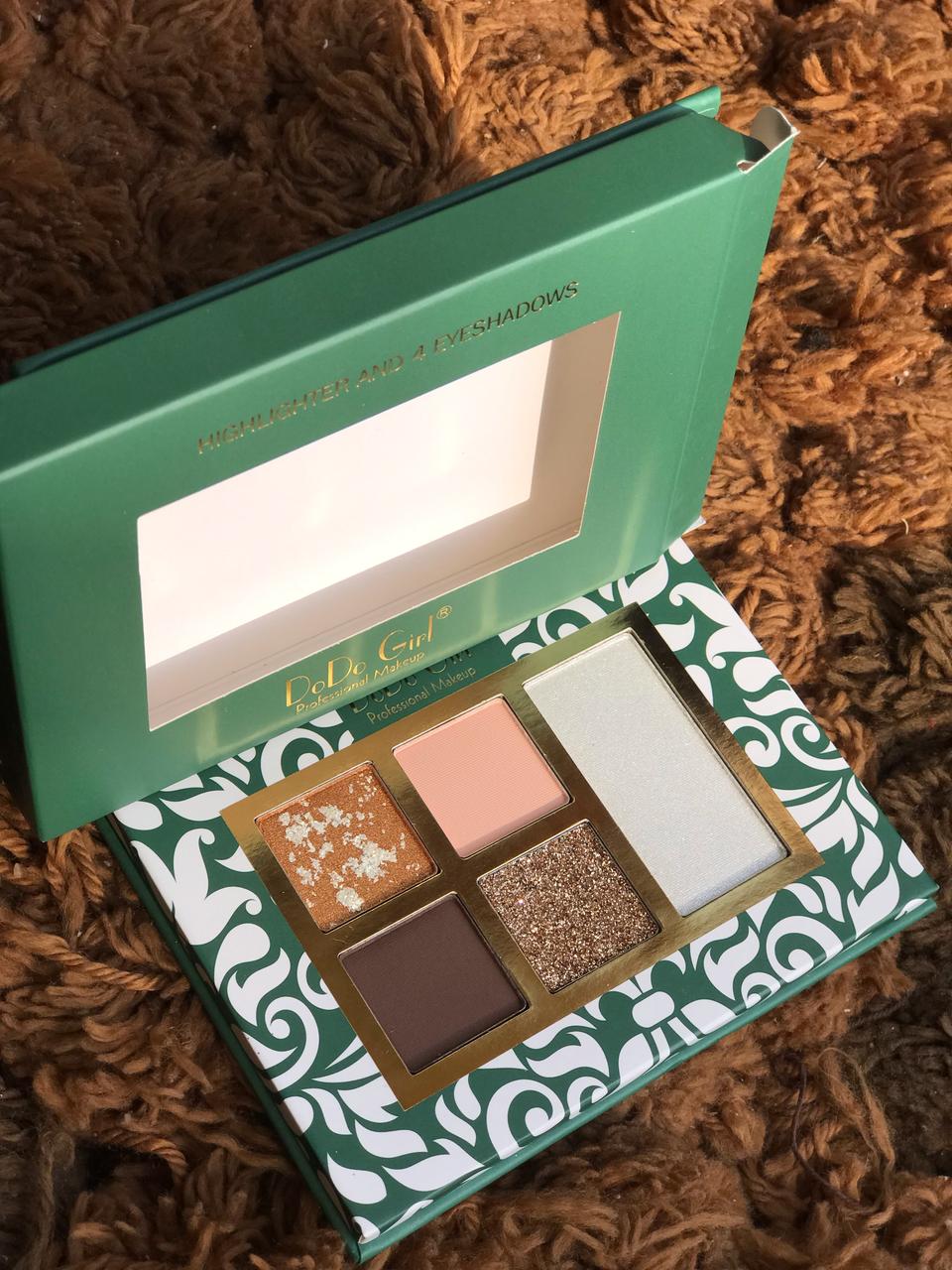 DoDo girl professional eyeshadow palette with silver Highlighter