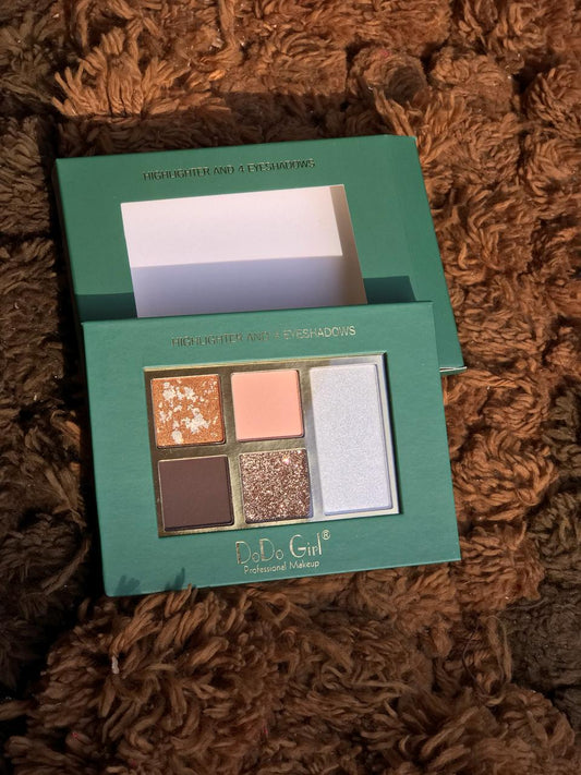 DoDo girl professional eyeshadow palette with silver Highlighter