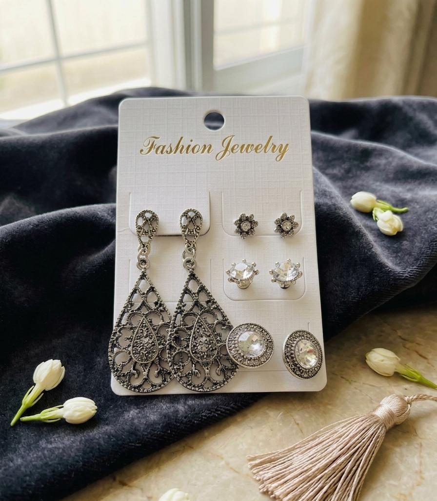 Beautiful pack of 4 earings