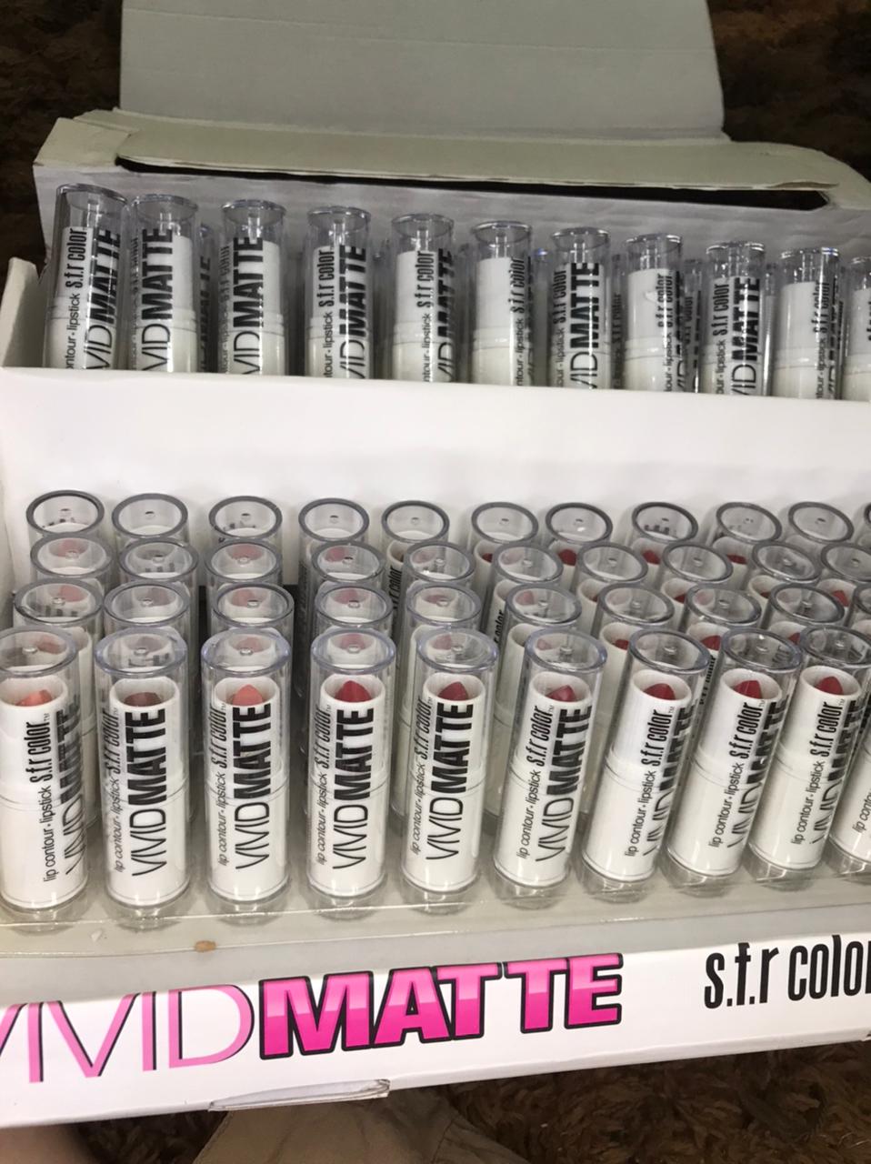 Pack of 12 Matte Lipsticks in 12 different shades