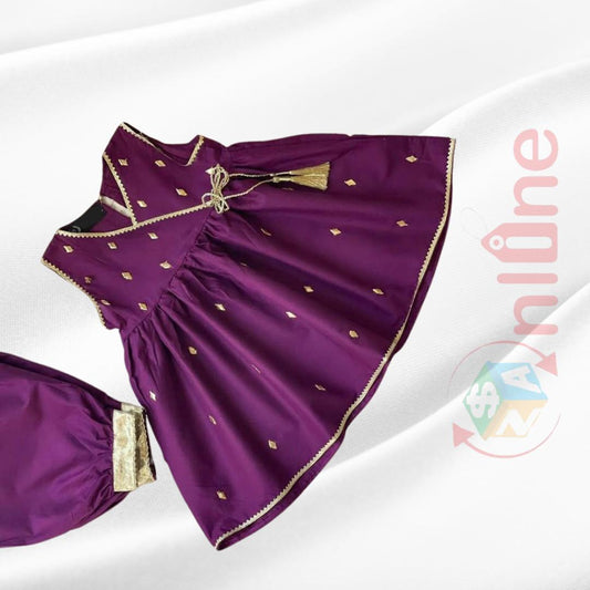2pcs Angrakha Frock premium cotton stuff