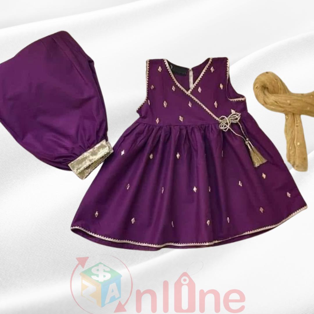 2pcs Angrakha Frock premium cotton stuff